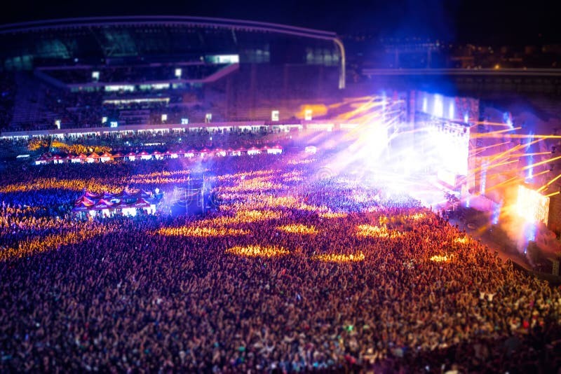 Aerial view of Solution Arena venue